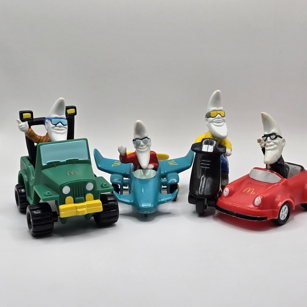 Moon Man MAC TONIGHT Lot of 4 Happy Meal Toy Premium Retro McDonald's 1988